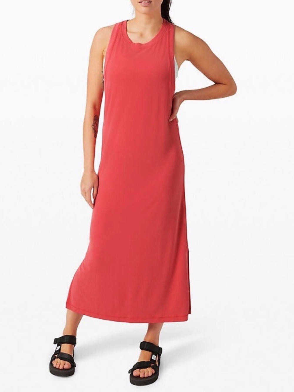 LULULEMON Ease of It All Dress Women's Dress Color Carnation Red